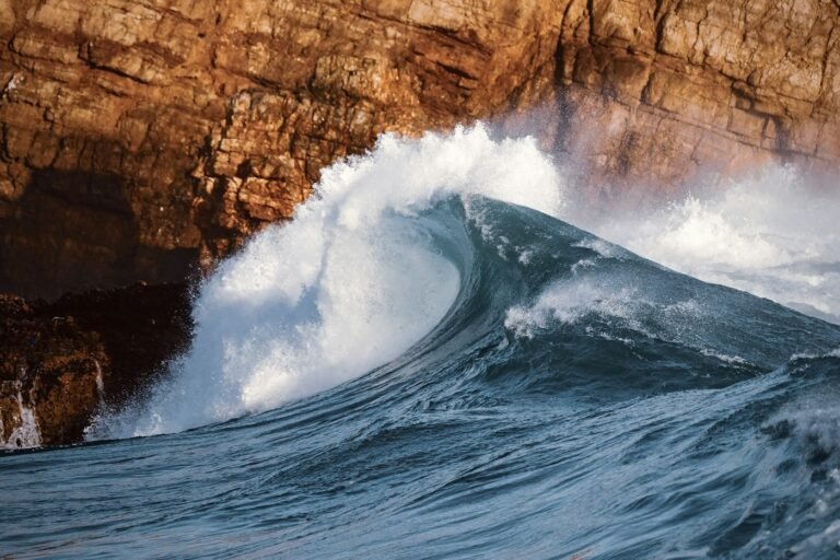 Atlantic waves on rocks